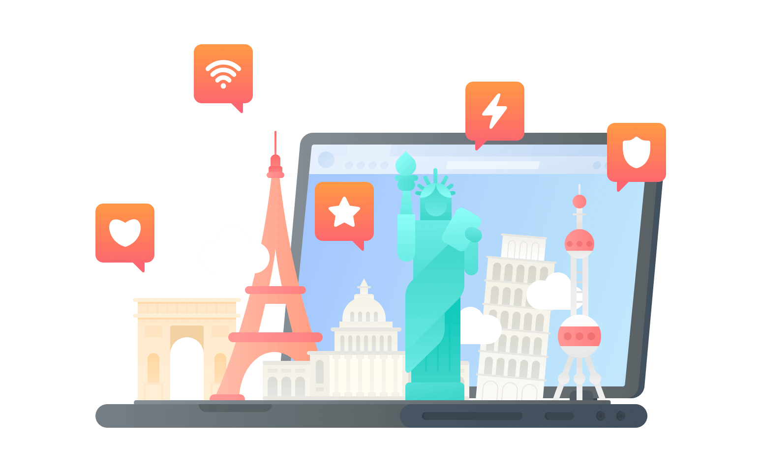 在中立区连接到中国的加速器 - 返华VPN